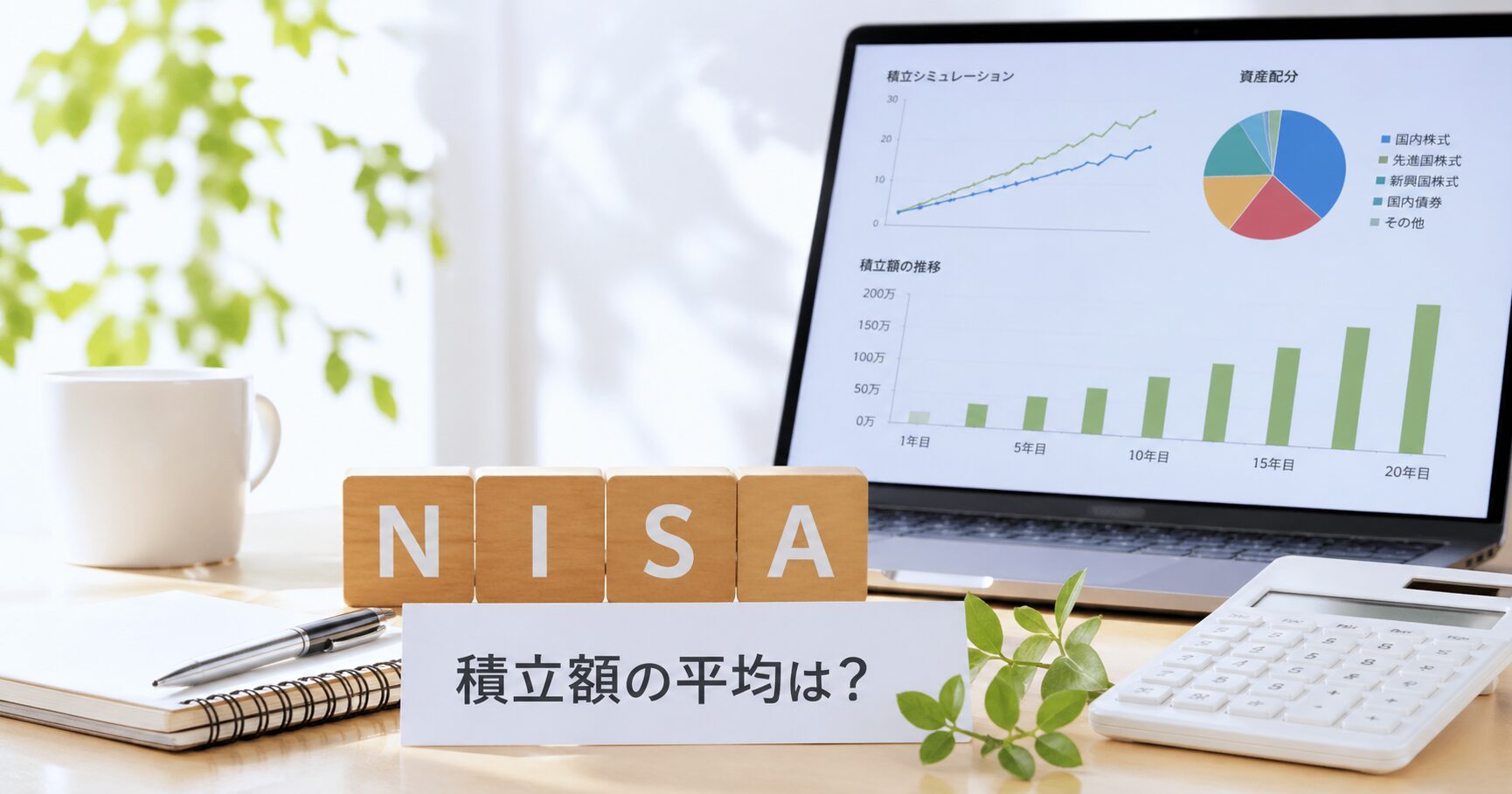 NISA積立額の平均のイメージ