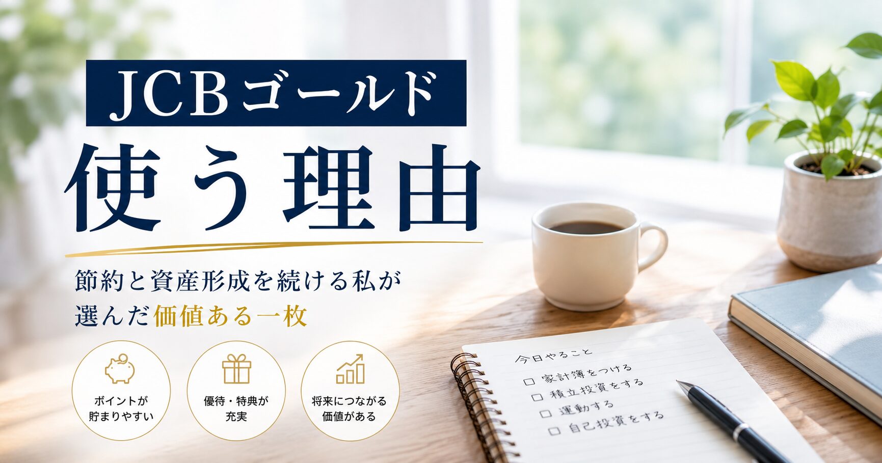 JCBゴールドを使う理由のイメージ